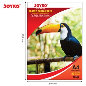 Glossy Photo Paper Paper JOYKO A4 180gr – Pack