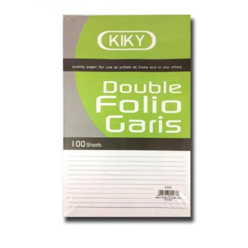 Kertas Double Folio Garis Isi 100 Kiky – Pack