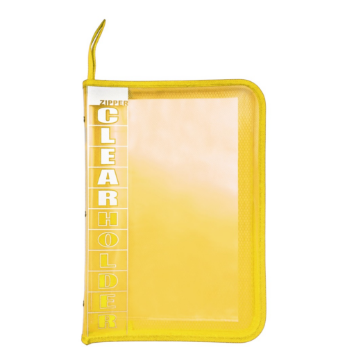 Zipper File Clear Holder 555 TOPLA Yellow – PCS
